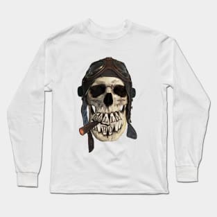 TALLY HO  (skull series 2 of 3) Long Sleeve T-Shirt